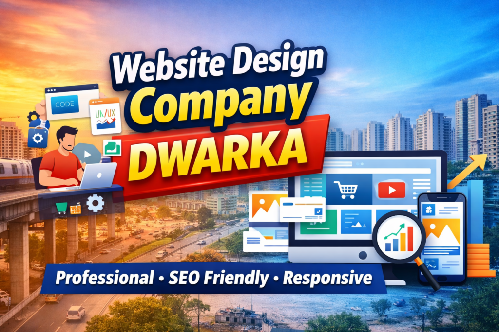 Website Design Company Dwarka creating modern, responsive, and SEO-friendly websites for local businesses