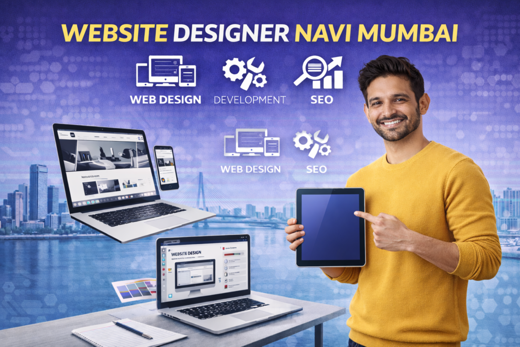 Website Designer Navi Mumbai creating modern, responsive, and SEO-friendly websites for businesses