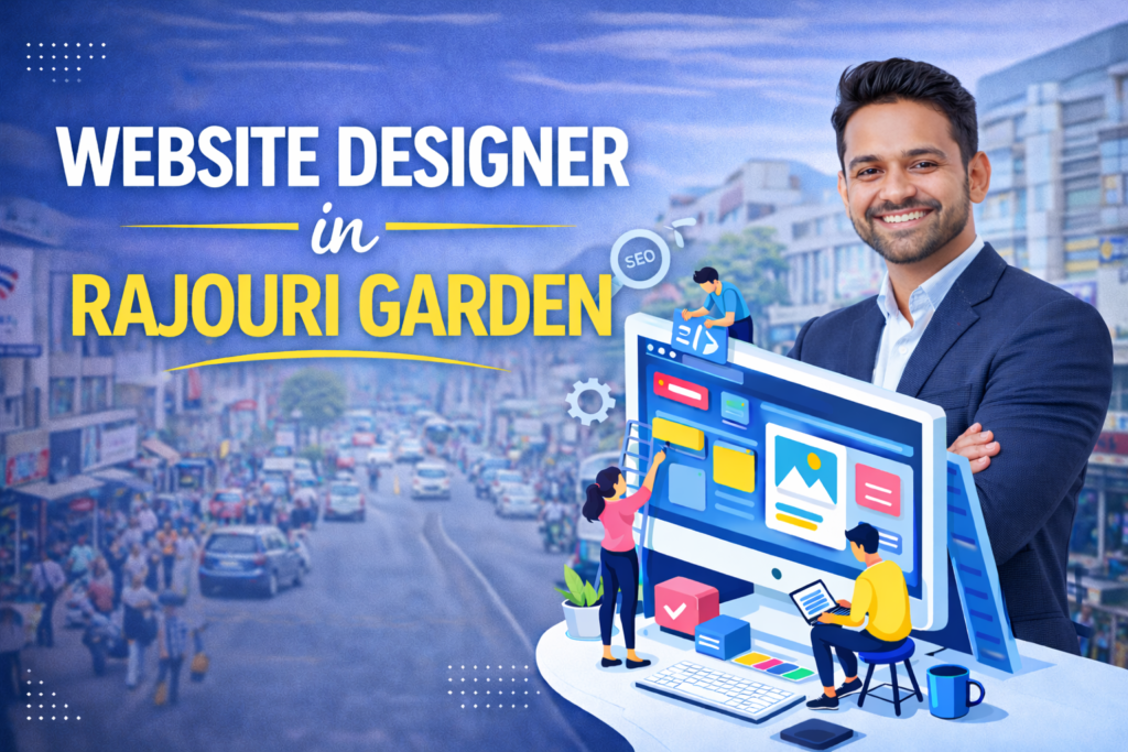 Website Designer in Rajouri Garden creating modern, responsive, and SEO-friendly websites for local businesses