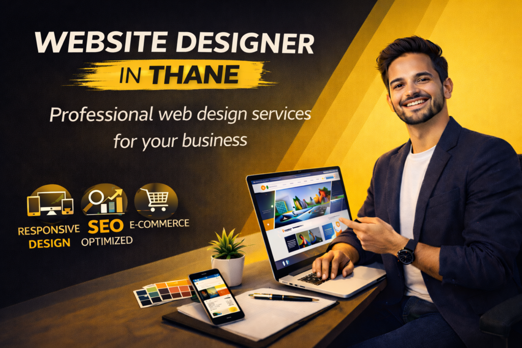website designer in Thane creating modern, responsive, and SEO-friendly websites for businesses