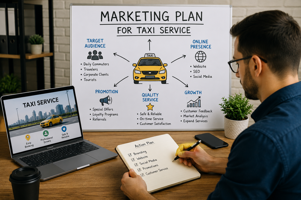 Marketing Plan of Taxi Service: how to Gain more local bookings in a Clogged Market